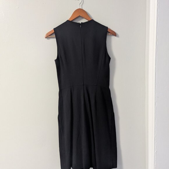 Vince Black Sleeveless Pleated Skirt Dress - Picture 2 of 4